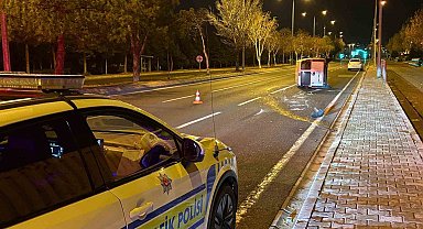 Önüne köpek çıkan araç yan yattı: 2 yaralı