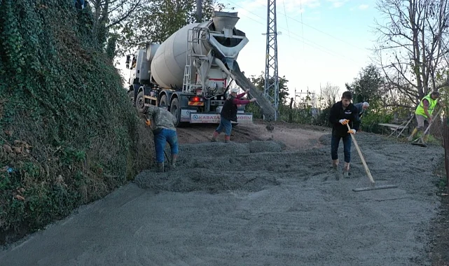 Ordu Çamaş'ta yeni yol çalışmasıyla ulaşım rahatlayacak