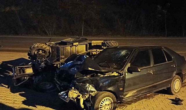 Ordu'da patpat ile otomobil çarpıştı: 2 yaralı