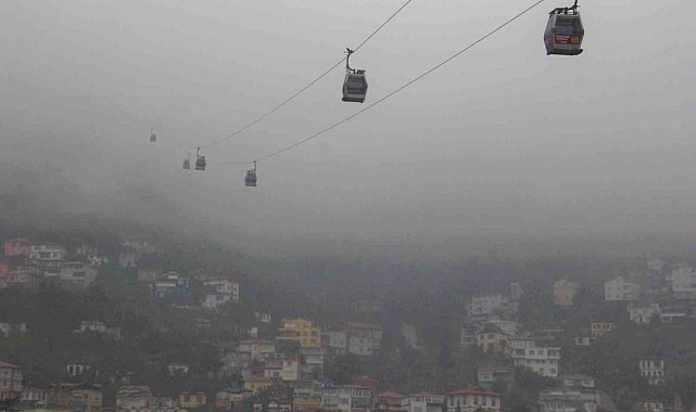 Ordu'da sis kartpostallık manzara oluşturdu