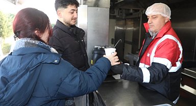 Ordu'da soğuk havada iç ısıtan hizmet