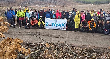 Orman yangınlarından etkilenen bölgede 450 fidan dikildi