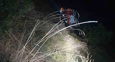 Ormanlık alanda mahsur kalan bir kişi kurtarıldı