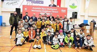 Osmangazi Belediyesi'nden amatör spor kulüplerine malzeme desteği