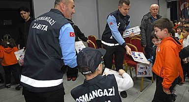 Osmangazi'de minikler zabıtanın görevlerini öğrendi