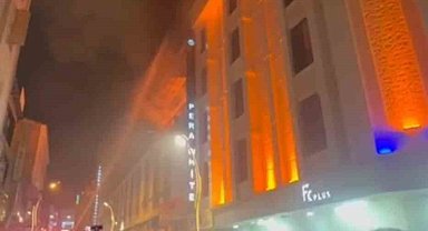 Otelin restoranında korkutan yangın