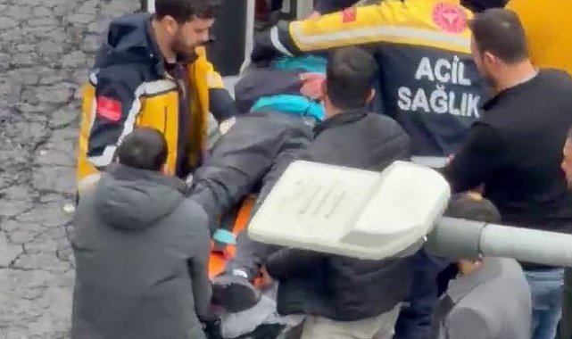 Otomobil motokuryeye çarptı: 1 yaralı