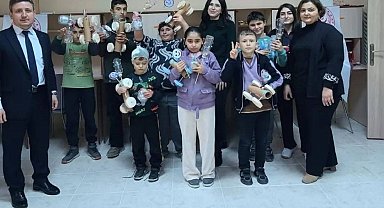 Özel bireyler geri dönüşümle hem öğrendi hem eğlendi