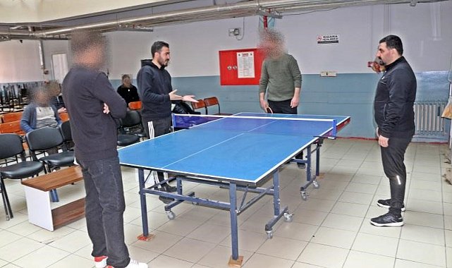 Patnos Açık Ceza İnfaz Kurumu'nda masa tenisi turnuvası düzenlendi