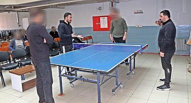 Patnos Açık Ceza İnfaz Kurumu'nda masa tenisi turnuvası düzenlendi