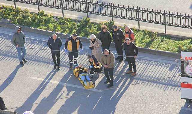 Pikap ile motosiklet çarpıştı: 1 yaralı