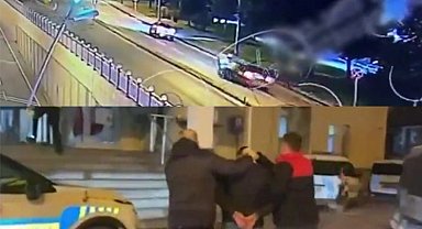 Polislerin üzerine araç sürdü, tutuklandı