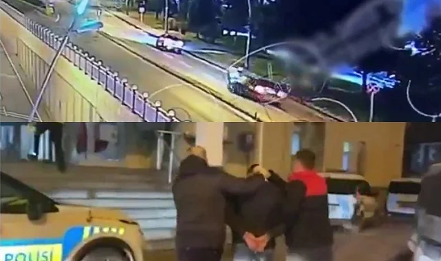 Polislerin üzerine araç sürdü, tutuklandı