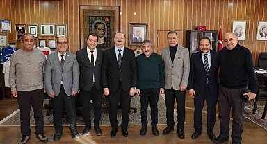 Rektör Hacımüftüoğlu, DAGC ve DGF yönetimini kabul etti