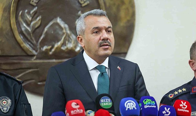 Rize Valisi Baydaş 1 yıllık asayiş bilançosunu açıkladı