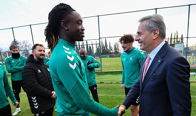 Rüstemler Tesisleri'nde Sakaryaspor'a moral desteği