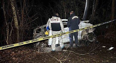 Safranbolu'da feci kaza: Sürücü araçta yanarak hayatını kaybetti