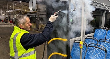 Sakarya'da toplu taşımada hijyen üst seviyede