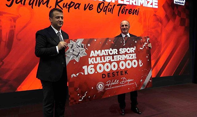 Samsun Büyükşehir'den amatör spor kulüplerine 16 milyon TL destek