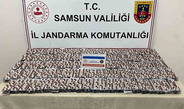 Samsun'da 6 bin 621 adet uyuşturucu hap ele geçirildi