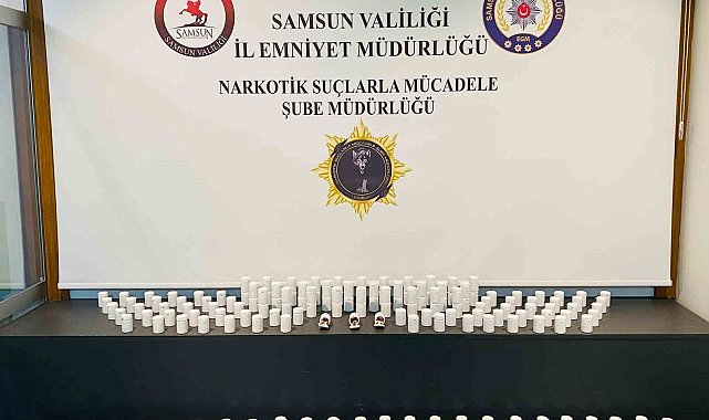 Samsun'da uyuşturucu operasyonu: 14 bin 100 sentetik ecza ele geçirildi