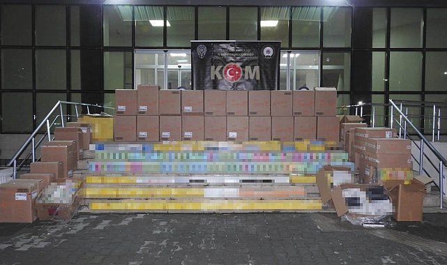 Şanlıurfa'da 43 bin paket kaçak sigara ele geçirildi