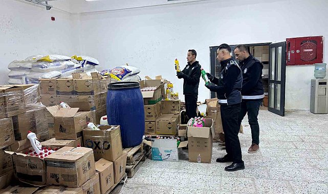 Şanlıurfa'da sahte deterjan depolarına baskın
