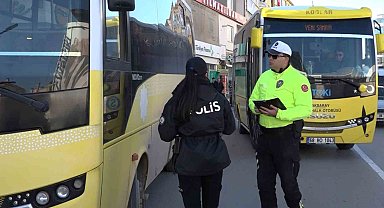 Şehir içi ulaşım minibüsleri aralıksız denetleniyor