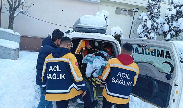 Siirt'te doğum sancısı tutan hasta, 5 saatlik çalışmayla hastaneye ulaştırıldı