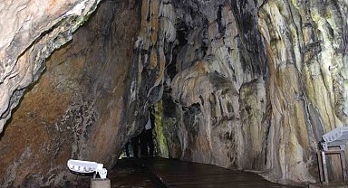 Sinop Ayancık İnaltı Mağarası'nda ziyaretlere kış molası