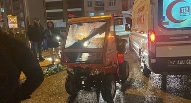 Sinop'ta ATV yayaya çarptı: 1 yaralı