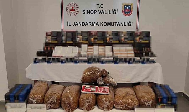 Sinop'ta kaçak tütün operasyonu: 3 gözaltı