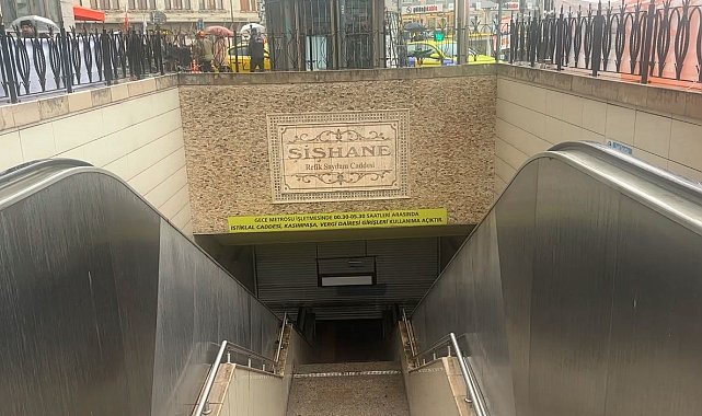 Şişhane metro istasyonunda raylara atlayan bir kişi intihar etti