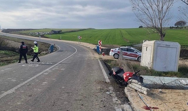 Süleymanpaşa'da motosiklet kazası: 1 ölü, 1 yaralı