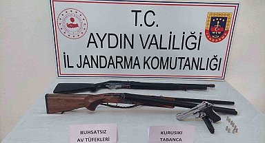 Sultanhisar'da silah operasyonu