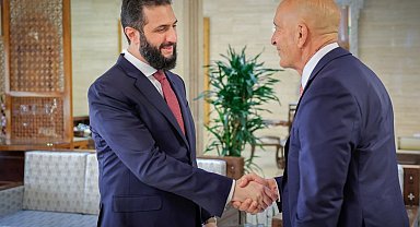 Suriye Devlet Başkanı eş-Şara, ABD'nin Suriye Özel Temsilcisi Barrack'ı kabul etti