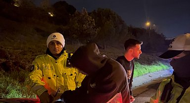 Sürücü değişikliği polisin gözünden kaçmadı