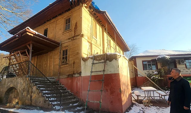 Tarihî Nüzhetiye Camii'nde restorasyon sürüyor