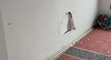 Taşova'da millet bahçesinde mescit duvarı tahrip edildi