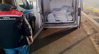 Tekirdağ'da 400 kilo menşei belirsiz kokoreç imha edildi