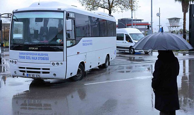 Terme'de toplu ulaşımda SAMKART dönemi başladı