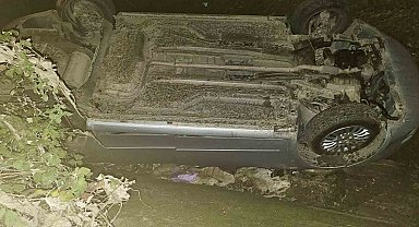 Tokat'ta otomobil su kanalına düştü: 1 yaralı