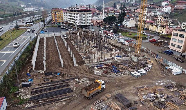 Trabzon'da Çağlayan Kentsel Dönüşüm Projesi'nde inşaatlar yükseliyor