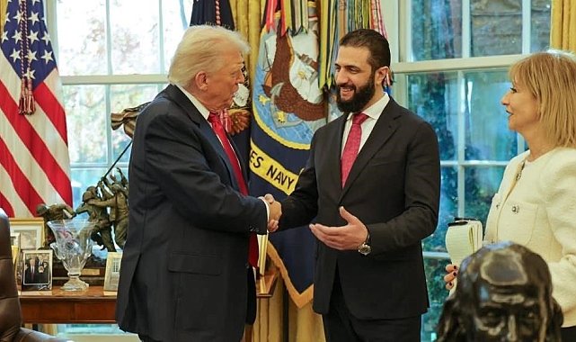 Trump: "Suriye Devlet Başkanı Ahmed eş-Şara, iyi şeyler olması ve Suriye ile İsrail'in müreffeh bir ilişki kurmasını sağlamak için gayretle çalışıyor"
