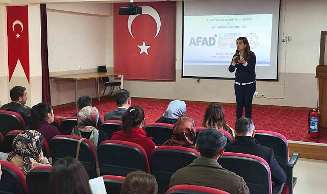 Tunceli'de afetlere karşı bilinç seferberliği