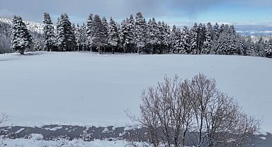 Uludağ'da kar kalınlığı 6 santimetreye geriledi