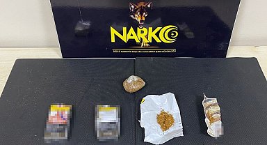 Uyuşturucu taciri köydeki evinde suçüstü yakalandı