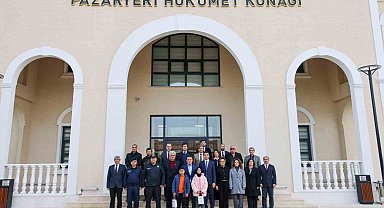 Vali Sözer'den dönem birincisi kaymakam Kara'ya ziyaret