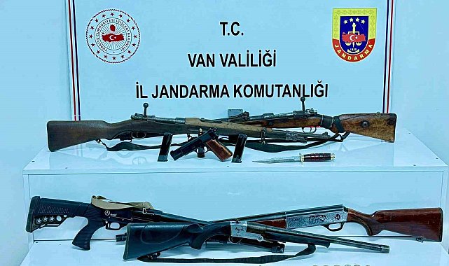 Van'da silah ele geçirildi: 1 gözaltı