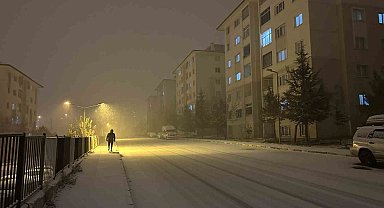 Van'da yoğun kar yağışı